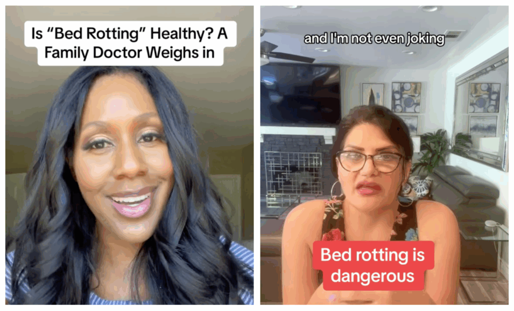 What is ‘Bed Rotting’ And Why Are Black and White Doctors On TikTok So Divided About It?