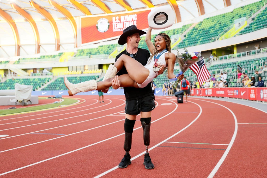 5 Facts You Probably Didn’t Know About Olympians Tara Davis-Woodhall and Hunter Woodhall