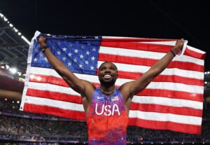 Noah Lyles’ NBA Trash Talk Pissed Off Kyrie Irving, Stephen A. Smith, But He Just Backed it Up Big Time