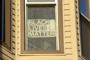 White Lives…'Mater?': Racist Targets Michigan Houses Displaying BLM Signs for Vandalism. Also, Racists Can't Spell