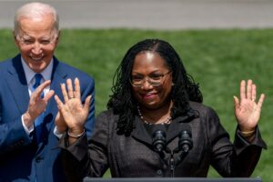 Ketanji Brown Jackson Invokes History, Family in Emotional Speech