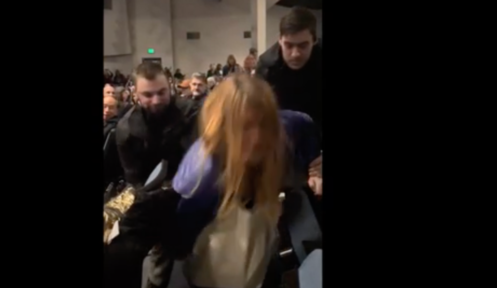 Why Video of White Woman Dragged Out of Republican Event Is A Terrifying Sign For Black America