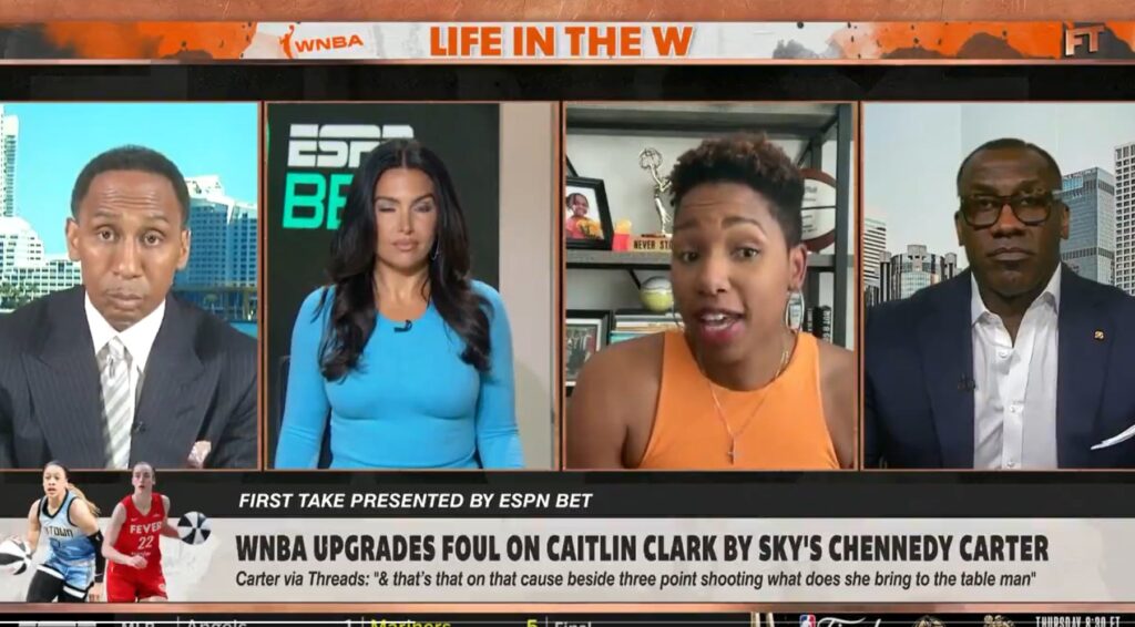 It Took a Black Woman to Finally Silence Stephen A. Smith, But It Didn’t Last Long
