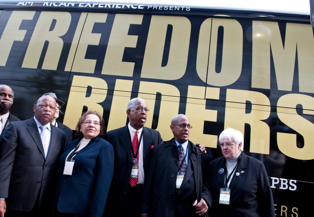 Activists Follow the Example of the Freedom Riders During a Trip to Promote Rights for Black Voters