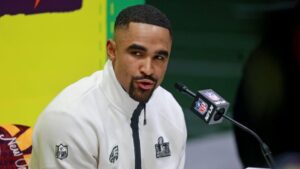 A Reporter Asked Jalen Hurts’ Advice on How to Be More Handsome. Here’s His Response