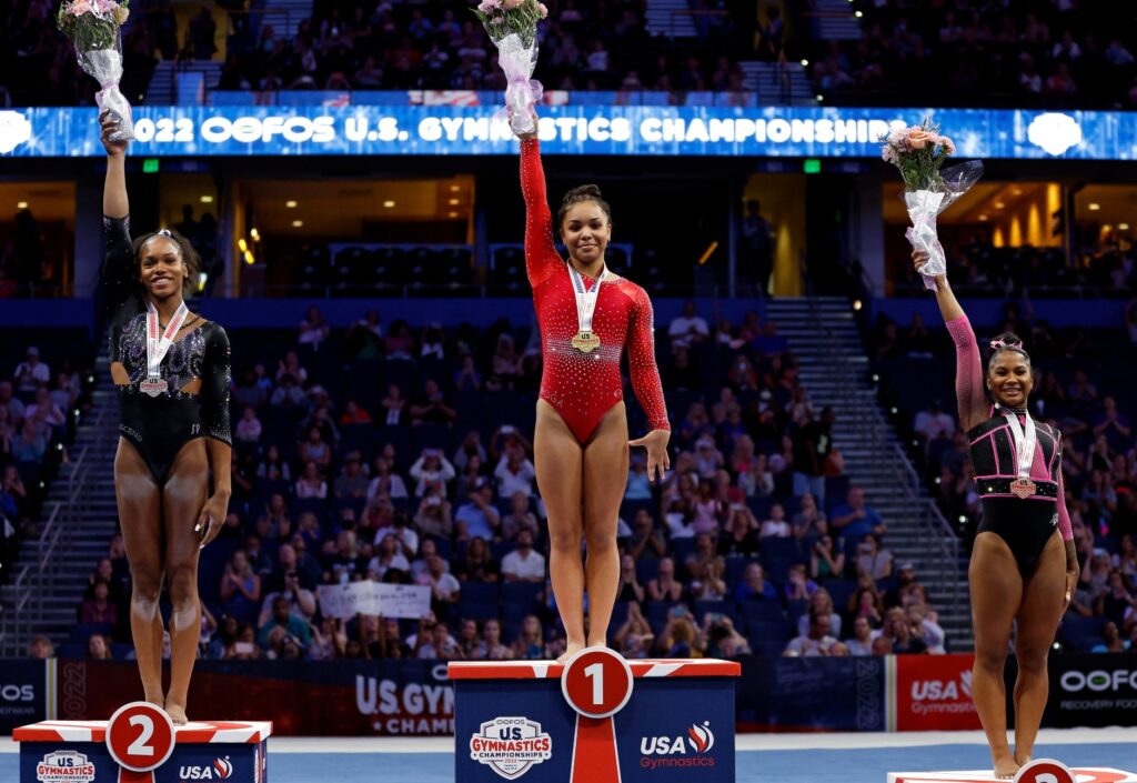 Konnor McClain Wins 2022 U.S. Gymnastics Championships As Black Women Sweep the Podium