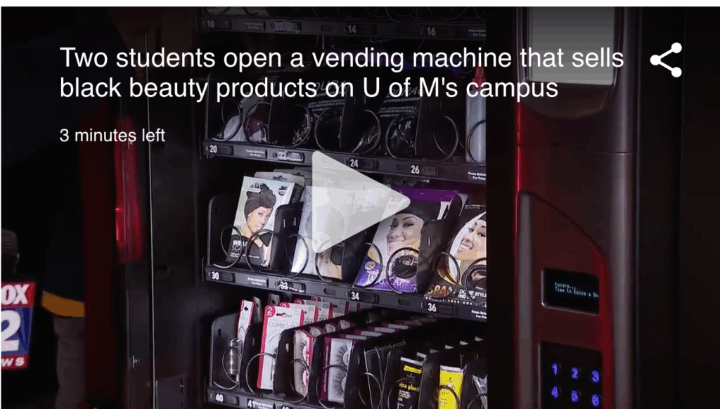 University of Michigan Students Launch Vending Machine for Black Beauty Products