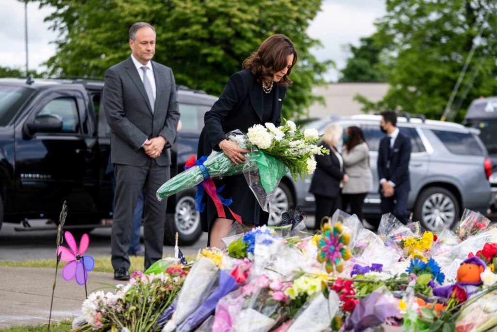 VP Harris Calls For Action at Funeral for Buffalo Shooting Victim