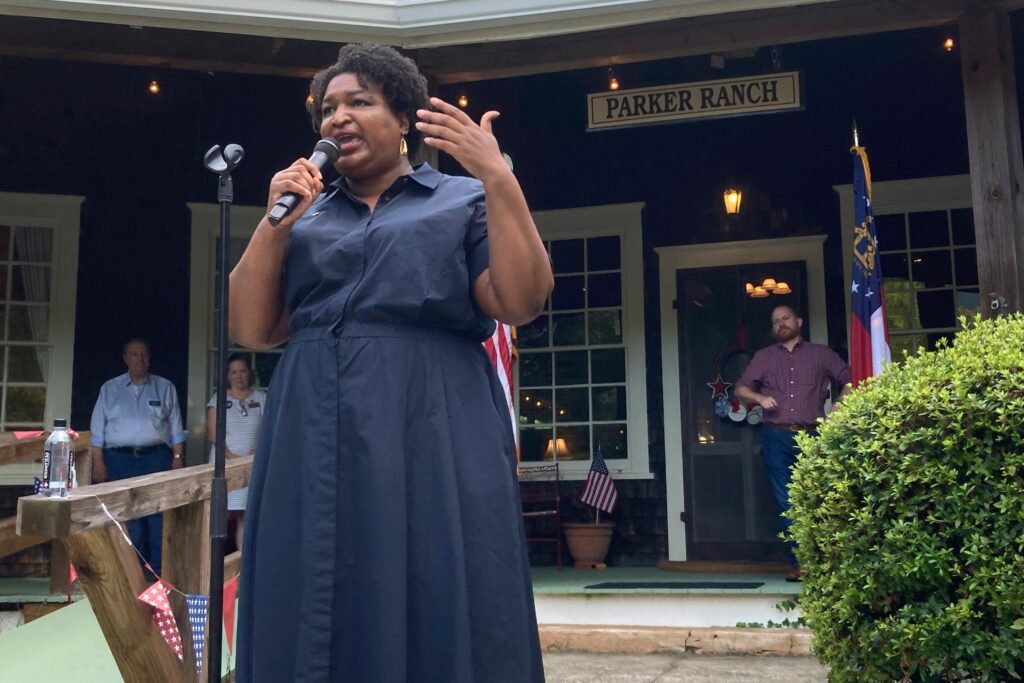 Twitter Points Out Apparently Darkened Photo Of Stacey Abrams