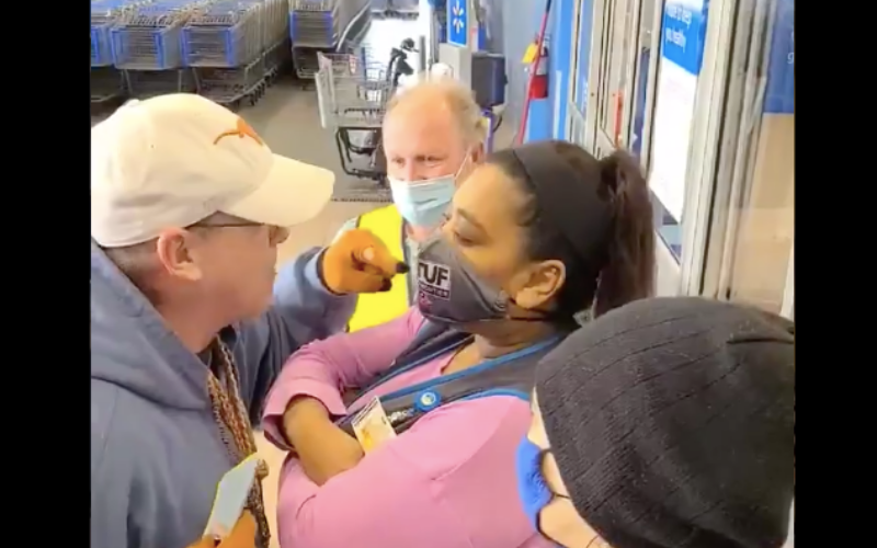 White Man in Alaska Demonically Screams in the Face of Walmart Worker, 'You Have No Authority Over Me'