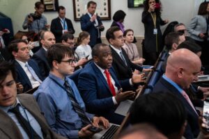 White House Reporter Simon Ateba Berated Karine Jean-Pierre—Then Told His Side of the Story to Tucker Carlson