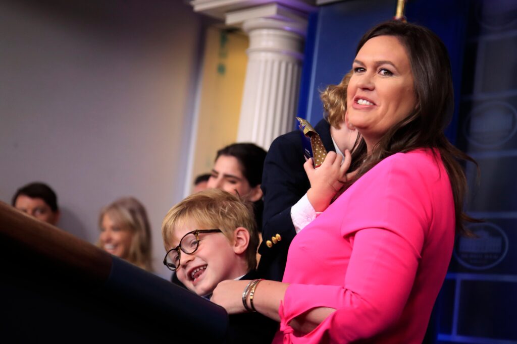 Sarah Huckabee Sanders Deletes Tweet Apologizing for Mocking Joe Biden’s Stutter