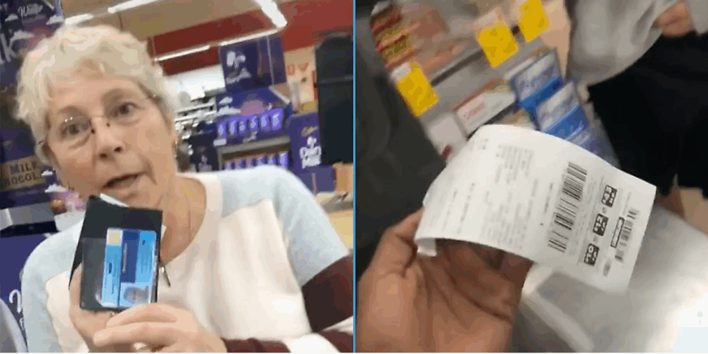 ‘Karen’ Flashes ID at Black Man on TikTok Who Ate Gummy Worms Before Paying for Them