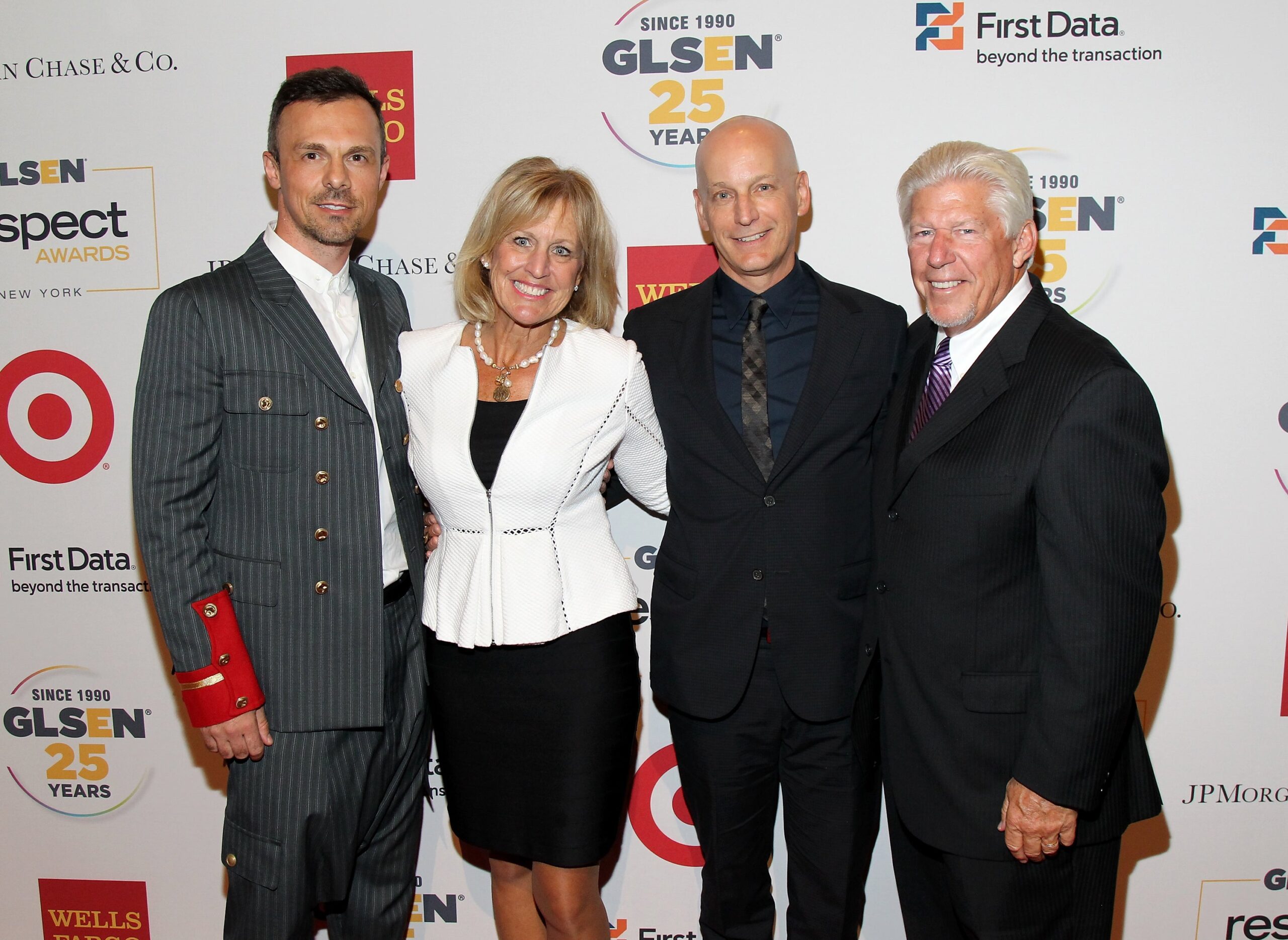 Photo: Getty Images NEW YORK, NY - JUNE 01: (L-R) Slobodan Randjelovic, Ronda Stryker, Jon Stryker and Bill Johnston attend 2015 GLSEN Respect Awards on June 1, 2015 in New York City.