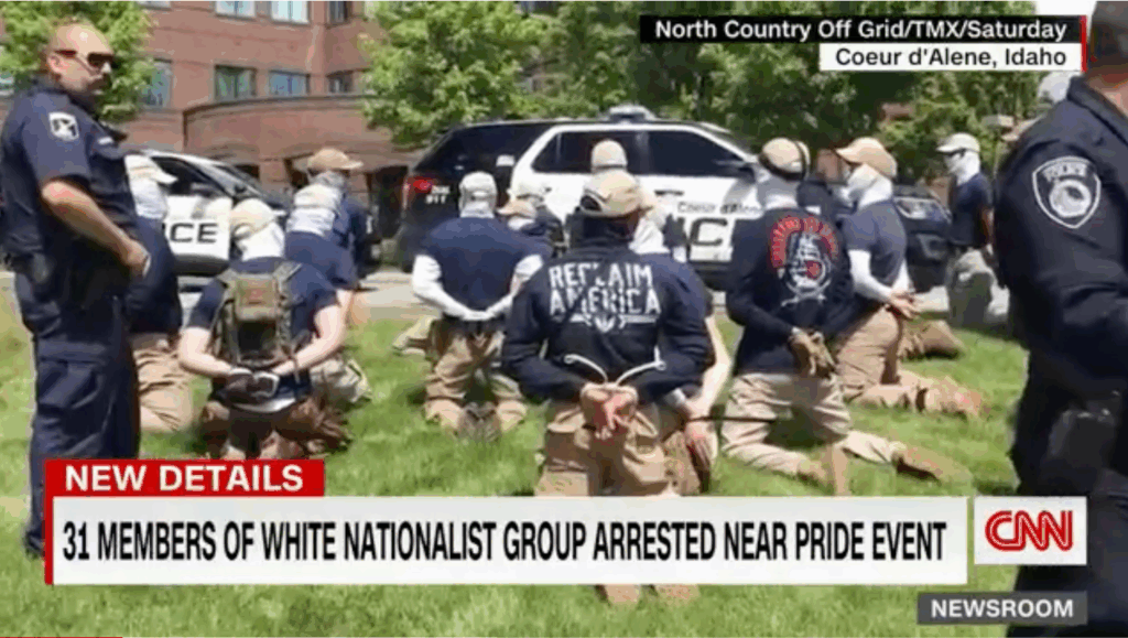 U-Haul Full of White Supremacists Ready to Disrupt Pride Event, Arrested