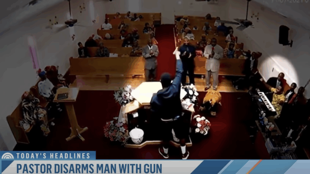 Caught on Video, Tennessee Pastor Tackles and Disarms Gunman in Church Service