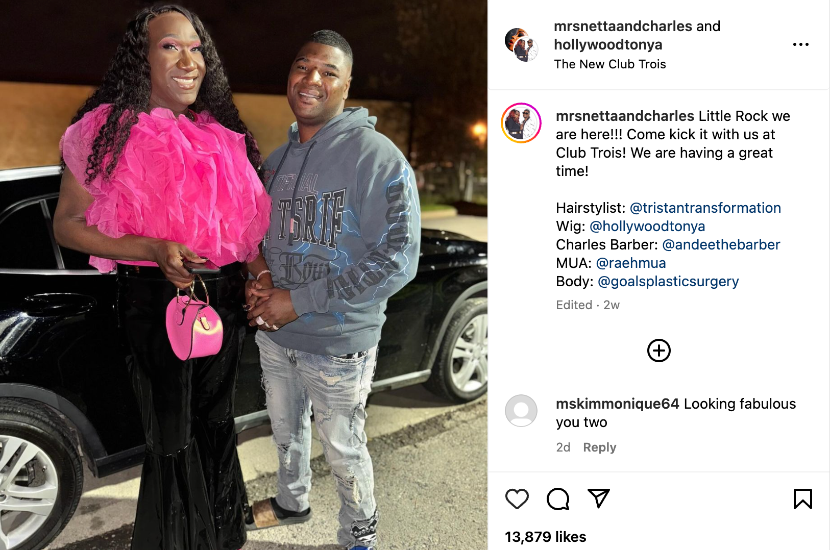 Screenshot: [{'styles': [], 'value': 'Taken from @MrsNettaandCharles Instagram', 'type': 'Text'}]