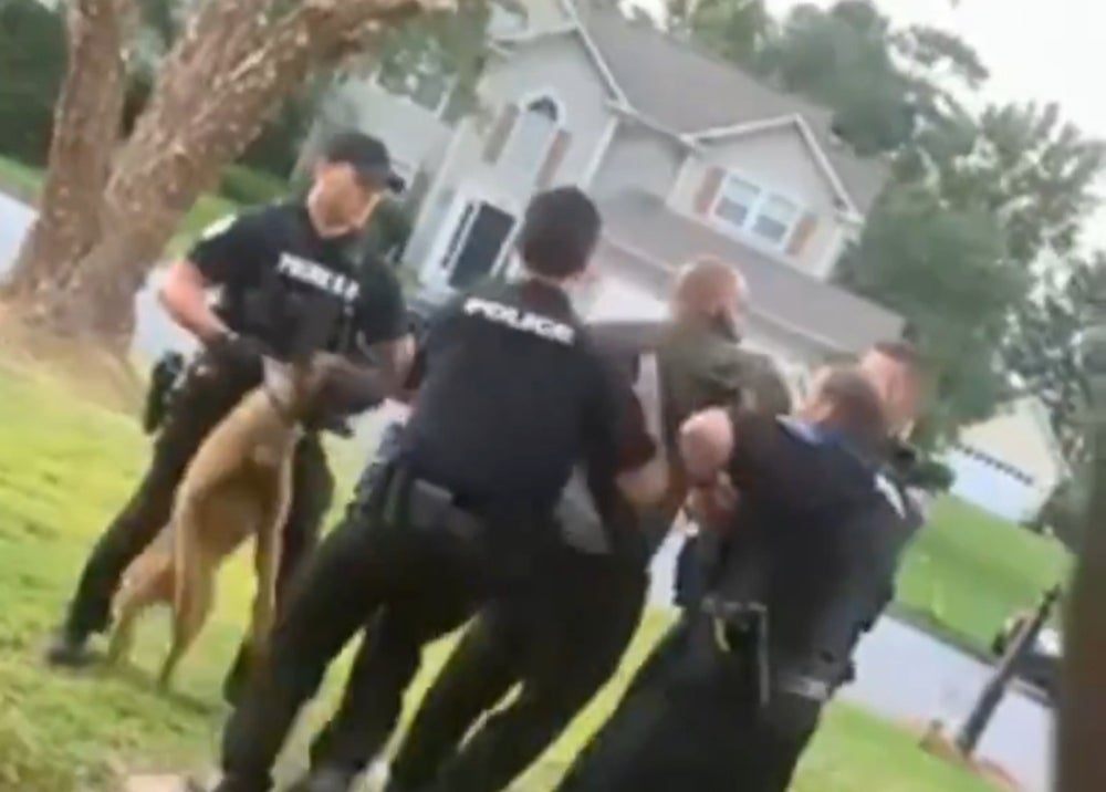 Georgia Cops Arrest Black Man After Answering Mental Health Call. One Cop Sics Police Dog on Him for Seemingly No Reason