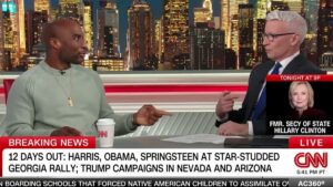 Charlamagne Tha God, Anderson Cooper Cussing and Fussing In Intense Debate Over CNN’s VP Harris Coverage
