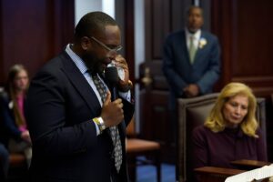Senator Shevrin Jones Sheds Tears during ‘Don’t Say Gay’ Bill Debate