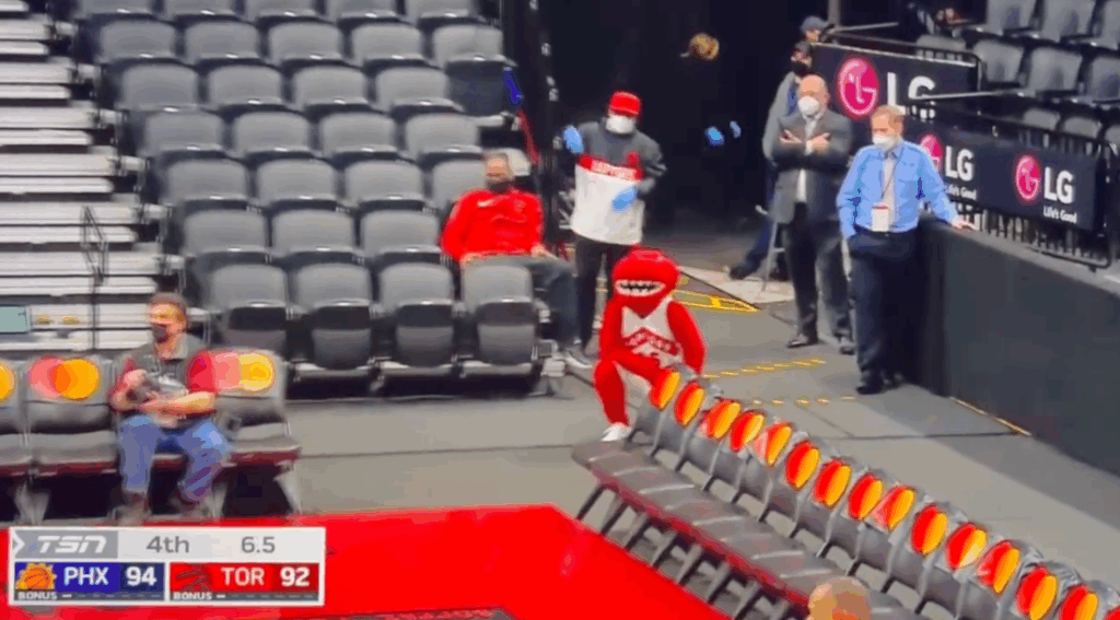‘We Homies Now’: Cooler Heads Prevail After Toronto Raptors Mascot Wants Smoke With Devin Booker