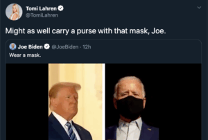 Trashcan Lannister Attempts to Dunk on Joe Biden While Nation Anxiously Waits for Her to Get COVID-19 Too
