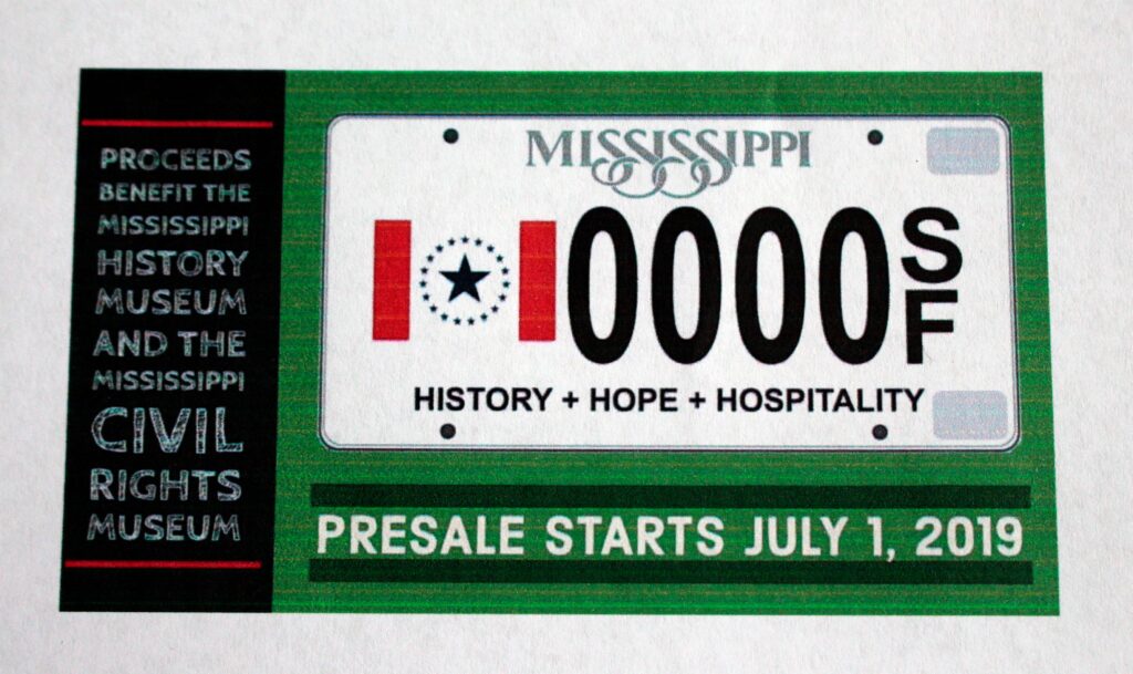 Soon You Can Get a License Plate in Mississippi that Includes a State Flag Without the State's Racism