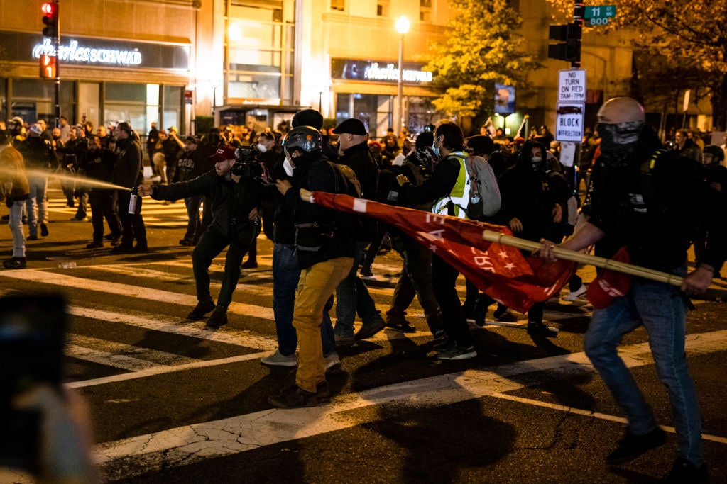 The 'Million MAGA March' Didn't Meet Its Target Number, but Brought Violence to D.C. as Expected