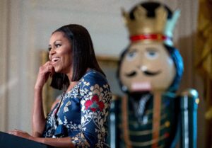 Forever First Lady Michelle Obama Reveals Family Christmas Card, Dog Paws Included