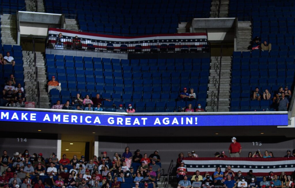 Ticket Holder Wearing 'I Can't Breathe' Shirt Arrested at Trump's Barely Attended Rally in Tulsa