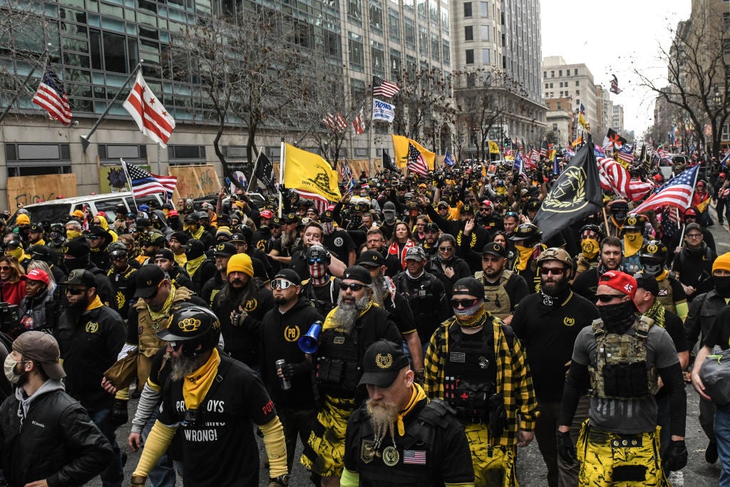 MAGA Marchers and Proud Boys Descend on D.C., Setting Fire to Churches' Black Lives Matter Signs and Getting into Stabbing Fights [Updated]